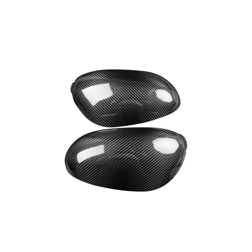Cubierta de espejo retrovisor lateral de fibra de carbono seca real para Porsche 911 996 97-05 Foto 4 de 4