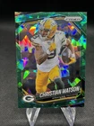 2025 Panini Prizm Football Green Ice Christian Watson #153