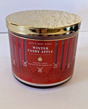 BATH & BODY WORKS 3 WICK CANDLE WINTER CANDY APPLE 14.5 oz - NEW