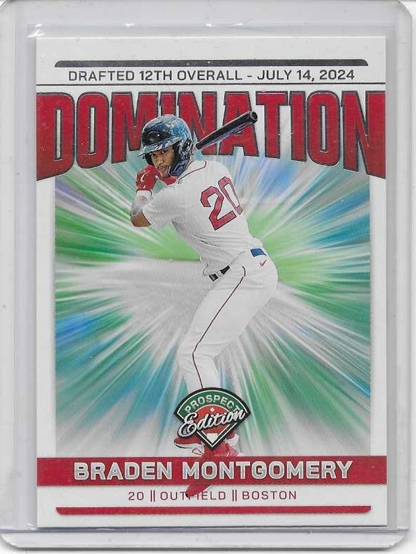 2024 Panini Prospect Edition Domination Braden Montgomery White Sox OF RC #9