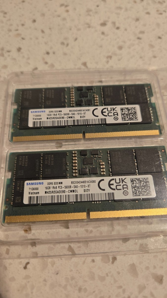 Samsung 32GB 2x16GB DDR5 5600 SODIMM Laptop RAM PC5 | eBay