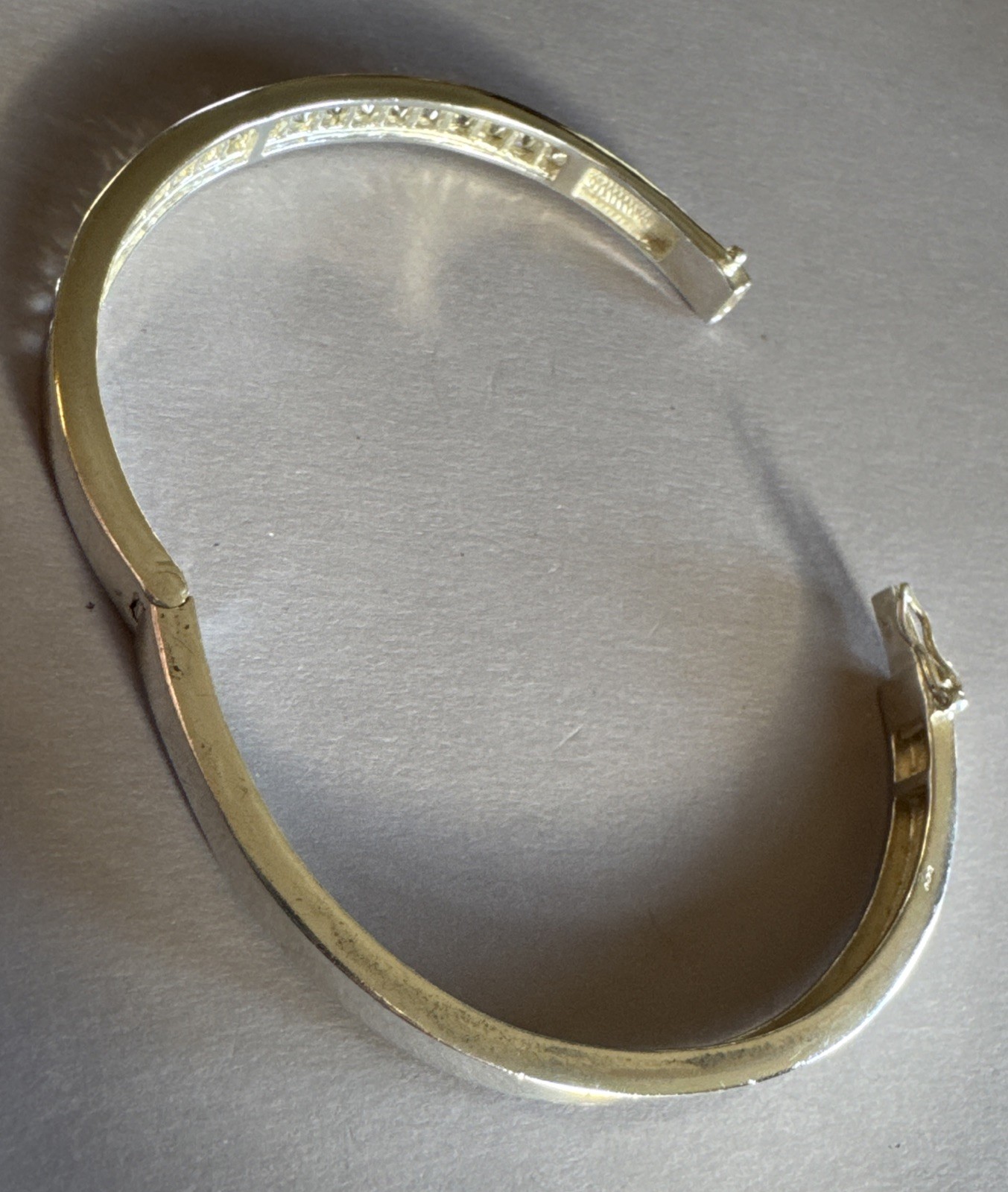 Sterling Silver 925 Hinged Bangle Simple Design S… - image 15