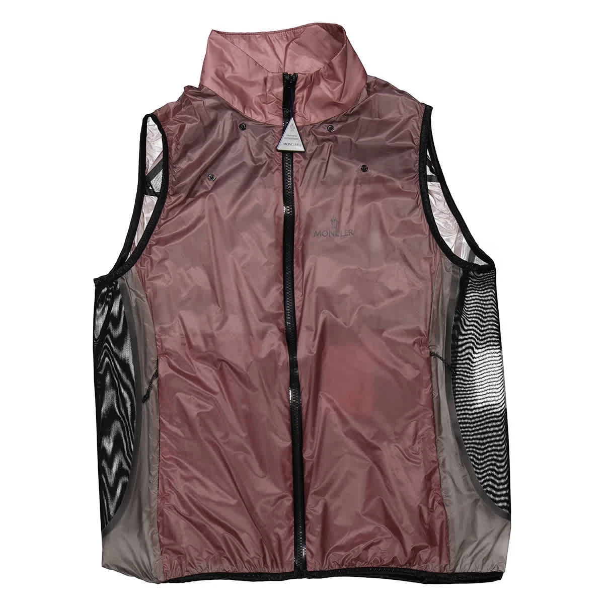 Giacca Moncler donna rosa scuro mesquier nylon