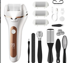 Electric Foot Callus Remover Rechargeable Waterproof Pedicure Tool Dead Skin Kit