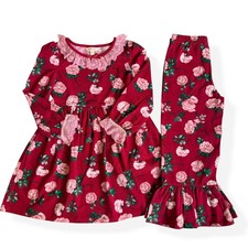 Matilda Jane Rosebud Lap Dress  Big Ruffles Pants Girls 6