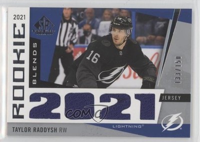 2021 Upper Deck SP Game Used Edition Jumbo Jerseys /150 Taylor Raddysh RC 12in