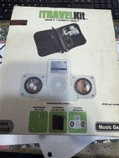 Travel Kit Speaker Case And Splitter For Old School iPod