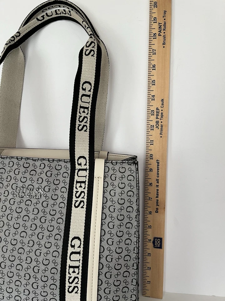 GUESS Oxnard 黑色灰色棕褐色标志手提包钱包 — 第 2/4 张图片