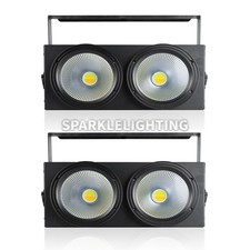 PAIDUN 2Pack 200W COB LED Par Light DMX512 Blinder Audience Cool Warm White Lamp