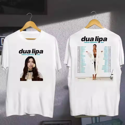 2025 Summer New Y2K Top T-shirt Dua Lipa Merch Radical