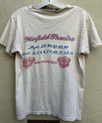 Vintage 1980 Grateful Dead T Shirt White Color 2 side Warfield