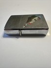 Vtg Zippo Large Mouth Bass Dragonfly Brushed Chrome Cigarette Lighter — photo 4