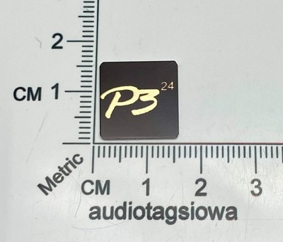 Rega  P3 24 Turntable Badge Logo For Dust Cover Custom Made Gold Aluminum