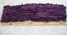 Deep Purple Frilled Scarf Stretch Circular Loop Wrap sc163 