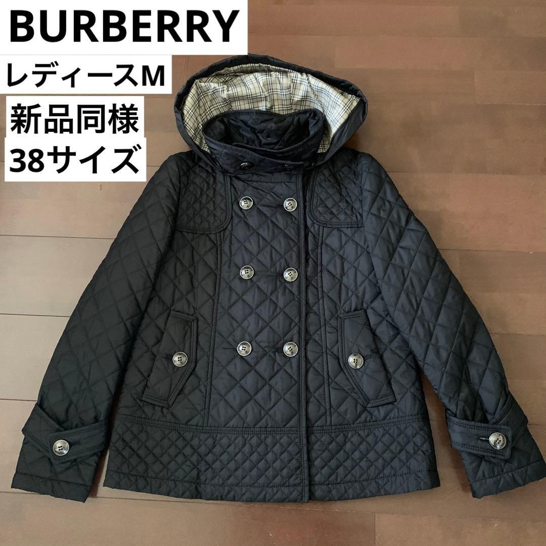 Burberry    Blue Label BURBERRY 38M Black Quilted Coat