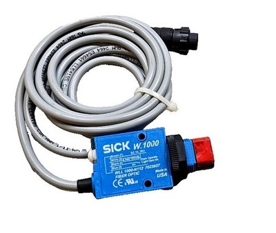 Sick WLL 1000-N112 Fiber Optic Proximity Switch Sensor #7023837, 10-30V SL560452