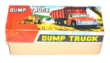 Vintage Usagiya Tin Friction Dump Truck Japan Boxed Retro Rare Toy Collectible