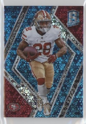 2018 Panini Spectra Neon Blue Prizm /75 Jerick McKinnon #1 3nn