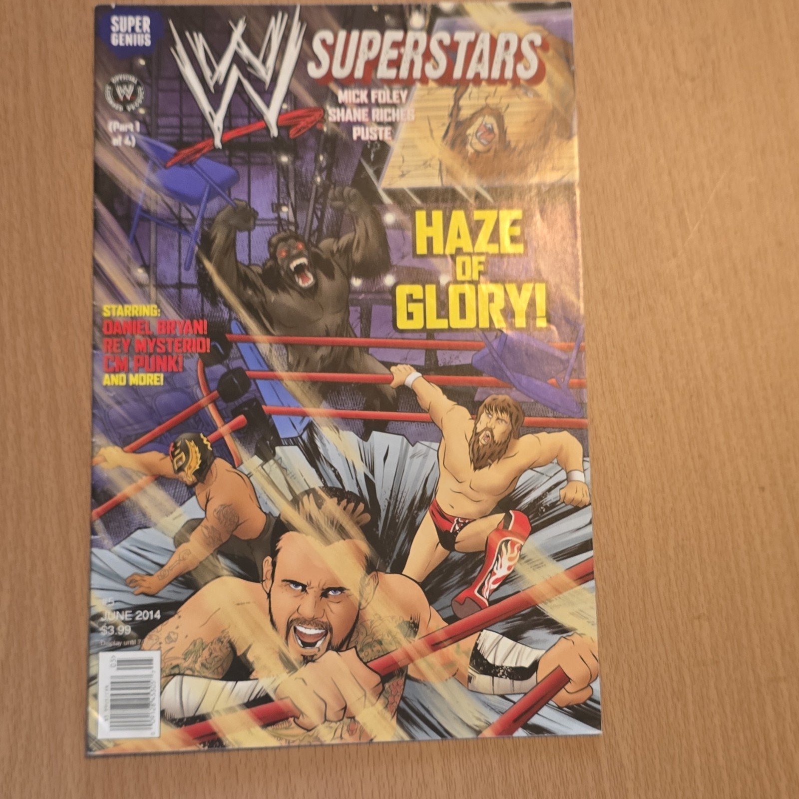 WWE Superstars Issue 5 June 2014 Wrestling Magazine Super Genius Mick Foley