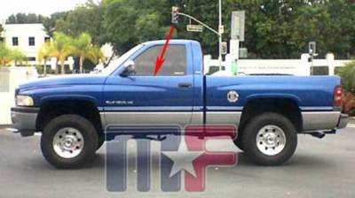 Fensterschachtleisten außen Dodge Ram Pickup Bj.94-01 außen 1500 2500 350