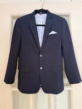 Tommy Hilfiger TH Flex Blazer Navy Boy's 2 Button Single Breasted Size 16