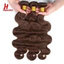 Body wave Human Hair Bundles Brazilian Brown Hair Weaving Brown Hair Extension