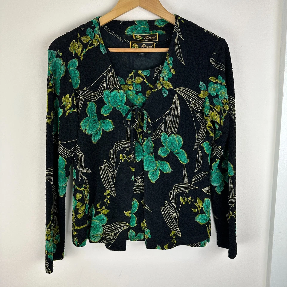 Mirasol 3 изделия отпуск комплект, бак свитер и юбка, яркий джунгли цветочный, маленький - Изображение 3 из 4