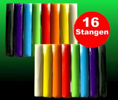 16 Stangen Knete bunt Bastelknete Kinderknete Knetgummi Knetmasse 