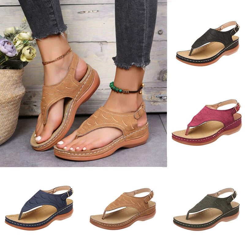 Casual flat sandals shop for ladies
