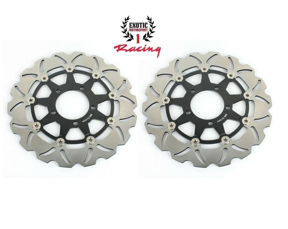 Juego de discos de rotor de freno delantero y trasero Kawasaki Ninja ZX6R 2013-2021 ZX10R 2008-2015 Foto 2 de 4