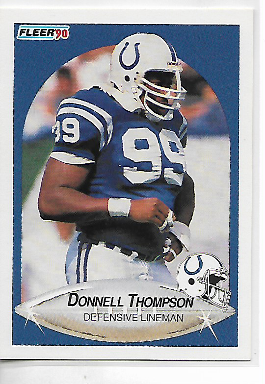 1990 Fleer Donnell Thompson Colts | eBay