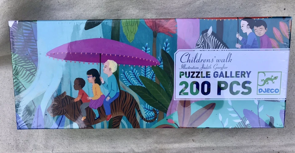 Galería de rompecabezas Djeco 200 piezas paseo para niños Foto 4 de 4