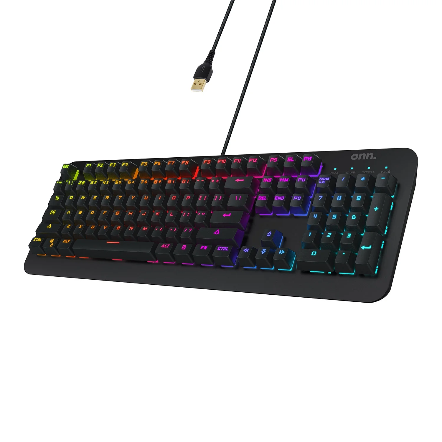 Gaming Mechanical Keyboard with Blue Switches, 16.8M RGB LED, 10 Key Rollover-image