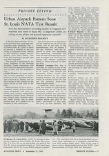 1945 Aviation Article St. Louis Missouri Urban Airpark Tests Airport in City