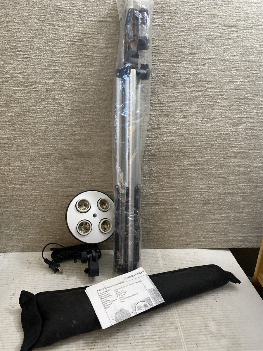 Photography Studio SUPER LAMP HOLDER CFL Bulb Tripod Stand Diffuser Set  WORKS