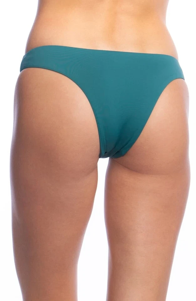 The Bikini Lab 243027 Mujer Hipster Bikini Parte Inferior Traje de Baño Verde azulado Oscuro Talla Grande Foto 2 de 2