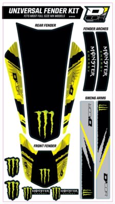 D'Cor Visuals Yellow Universal Trim Kit (15-40-101)