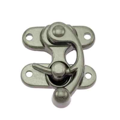 Metall-Schwingverschluss TASCHENVERSCHLUSS dark 38x45mm Buchverschluss