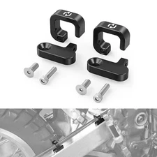 NICECNC 2X Rear Brake Line Hose Cable Guide Clamp for Suzuki DR650SE 1996-2024