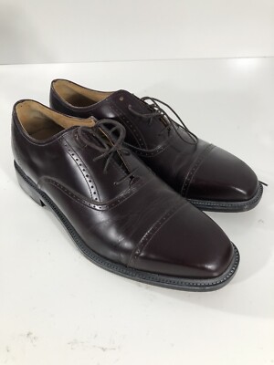 Rockport Kinetic Air Circulator Cap Toe Oxford Shoes Size 10 M Brown Burgundy