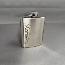 Ballantines Whisky Edelstahl Flachmann, Taschenflasche, Trinkflasche