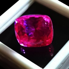 Natural Bi-Color Pitambari Sapphire Cushion Cut 10 Ct Certified Loose Gemstone