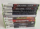 Lot of 10 Xbox 360 Games: Gears of War Halo Borderlands Red Dead Call of Duty