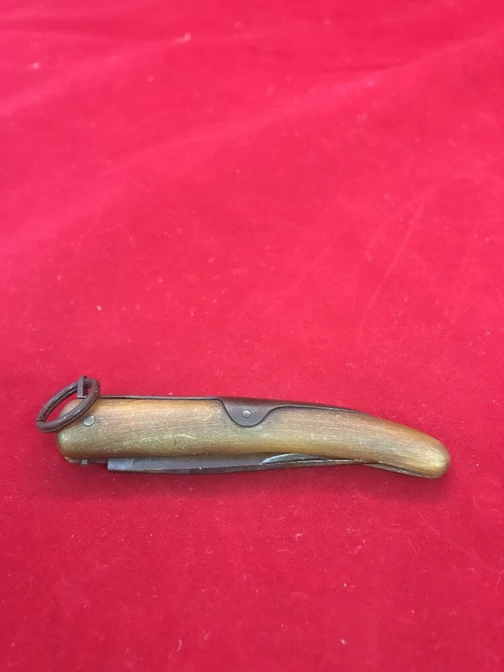 Navaja de bolsillo Despres A Langres con mango de cuerno Francia Segunda Guerra Mundial Foto 4 de 4