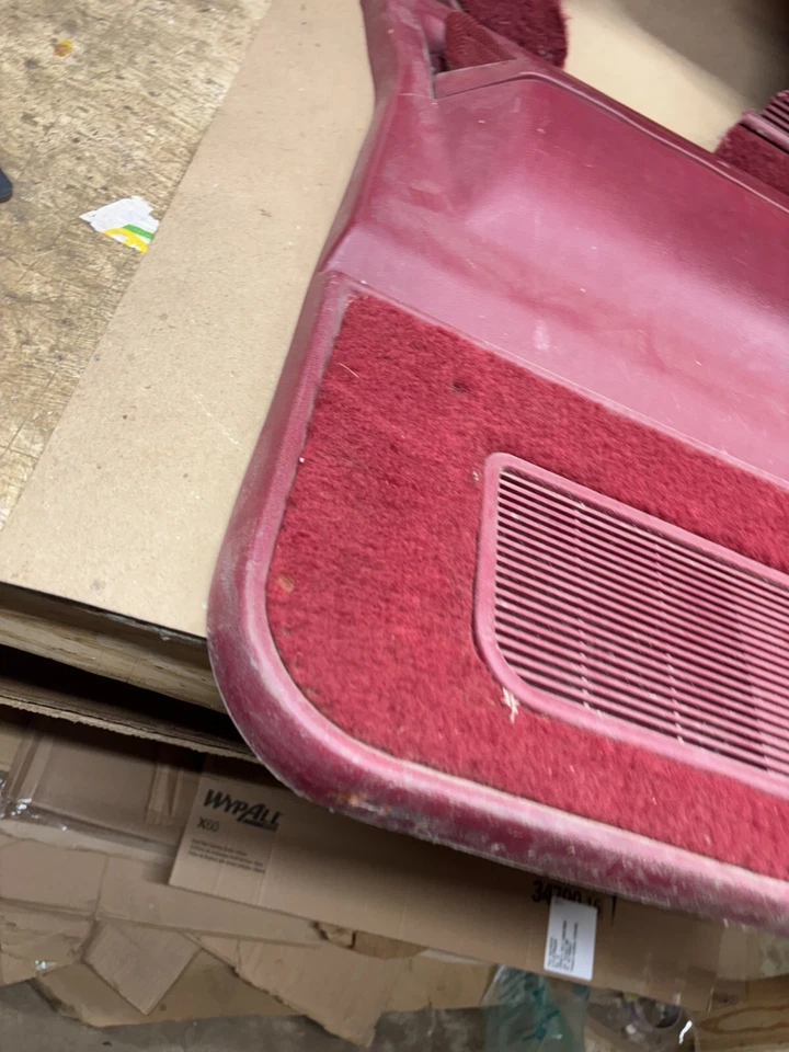 1987-1993 88 89 90 DODGE D100 D150 D350 Red POWER Door Panel Panels Cards ROUGH - Image 2 of 4
