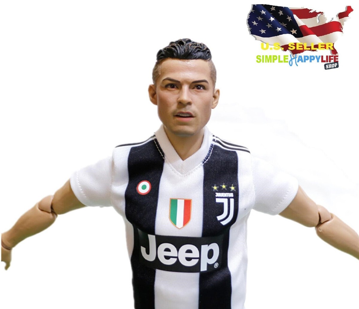 1/6 male head Ronaldo soccer player Soldier for hot toys 12