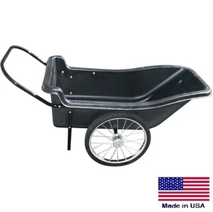 GARDEN CART - Bruant - 400 Lb Casquette - 10 CF Capacité - 20" Pneus en caoutchouc massif