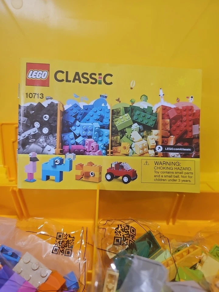 乐高积木带整理存储手提箱黄色原装乐高旅行起动器 — 第 2/4 张图片