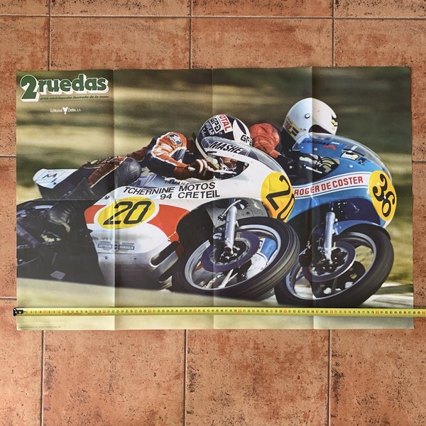 Póster gran formato de la revista 2 Ruedas 1980