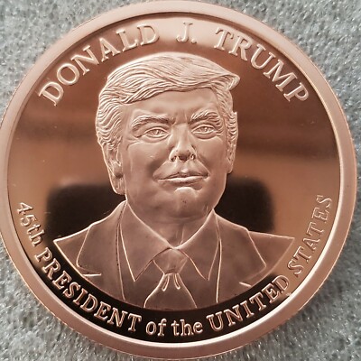トランプ大統領　5オンス 銅貨　45代大統領 Donald Trump 2020 5 oz .999 Copper BU coin 45th President